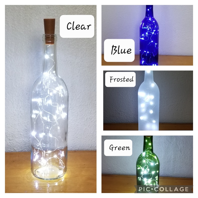 Lighted Wine Bottles Home Decoration Accent Lighting Wedding Favors Shelf Sitter Lights Mood Illuminated Fairy LED Cork Lights Housewarming image 1