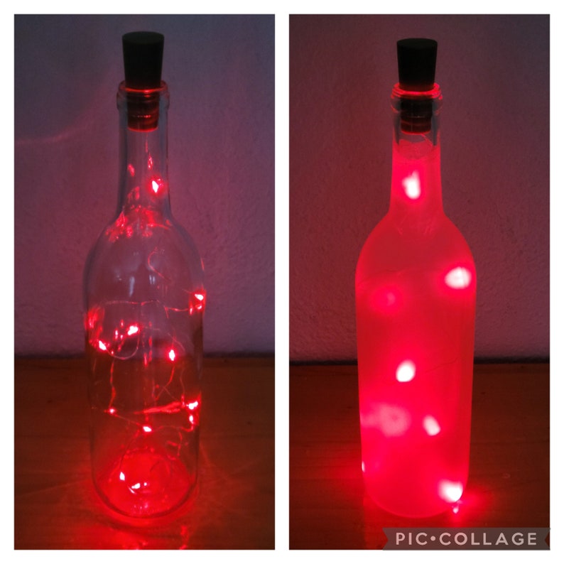 Lighted Wine Bottles Home Decoration Accent Lighting Wedding Favors Shelf Sitter Lights Mood Illuminated Fairy LED Cork Lights Housewarming Red
