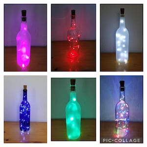 Lighted Wine Bottles Home Decoration Accent Lighting Wedding Favors Shelf Sitter Lights Mood Illuminated Fairy LED Cork Lights Housewarming image 2