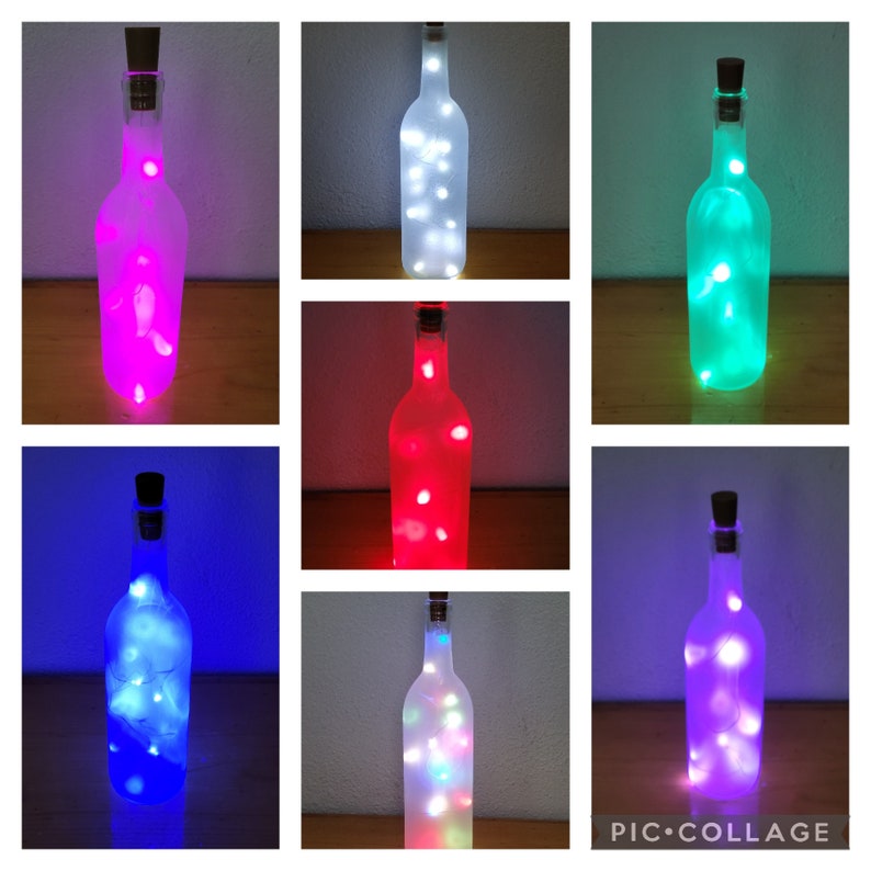 Lighted Wine Bottles Home Decoration Accent Lighting Wedding Favors Shelf Sitter Lights Mood Illuminated Fairy LED Cork Lights Housewarming image 3
