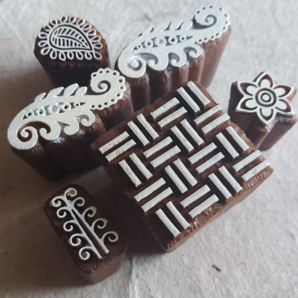 Indian Wood Stamps Etsy