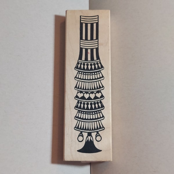 Tall Pilar Rubber Stamp