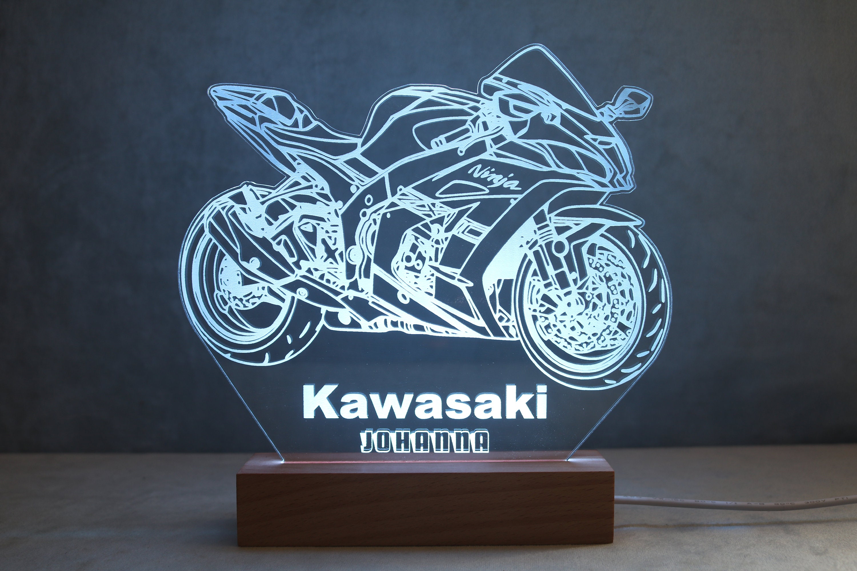 Kawasaki ZX10R - 7-color RGB Lamp - Kawasaki Gift - Kawasaki Logo