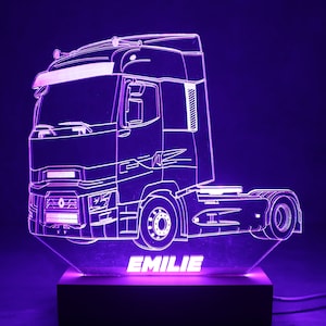 Plaque lumineuse camion personnalisé STICK OLIVIER® - Plaque