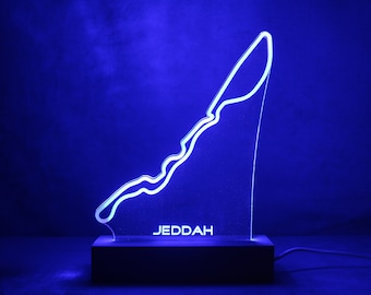 circuit de JEDDAH - Grand Prix d'Arabie Saoudite de Formule 1 - cadeau F1 - 24h du Mans  - lampe de bureau - lampe de chevet