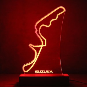 SUZUKA Circuit Lamp - 7-color RGB LED lamp - SUZUKA Formula 1 Grand Prix - 24 hours of Le Mans - F1 circuit - F1 LED lamp - f1 decoration