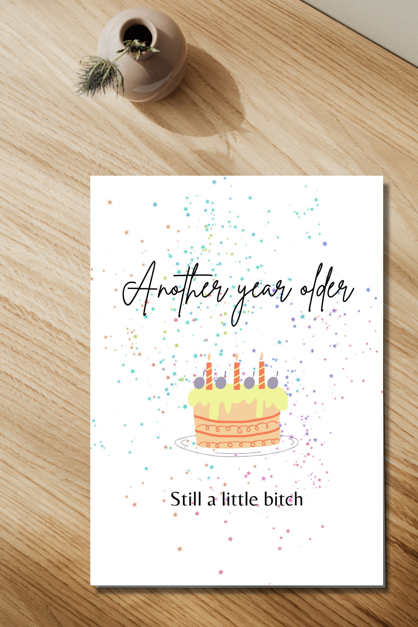 Inappropriate Printable Birthday Card, Funny Birthday Card Instant ...