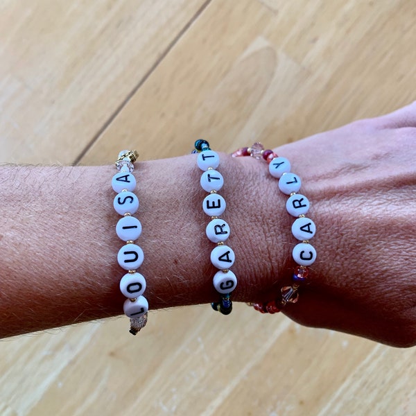 Custom name bracelets