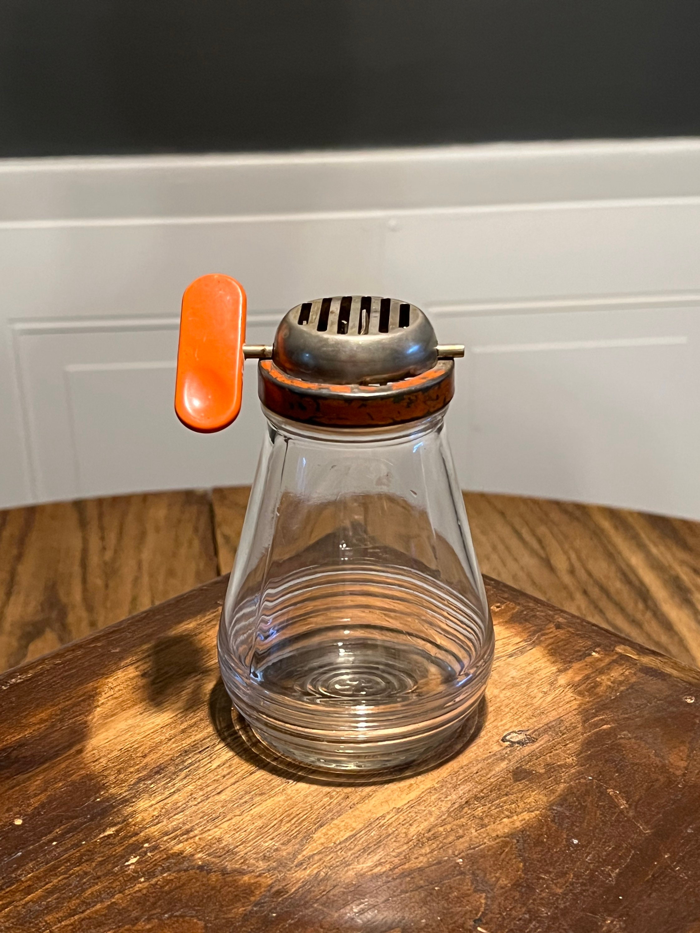 Vintage Nut Chopper Grinder Manual Hand Crank Glass Jar Plastic Measuring  Lid