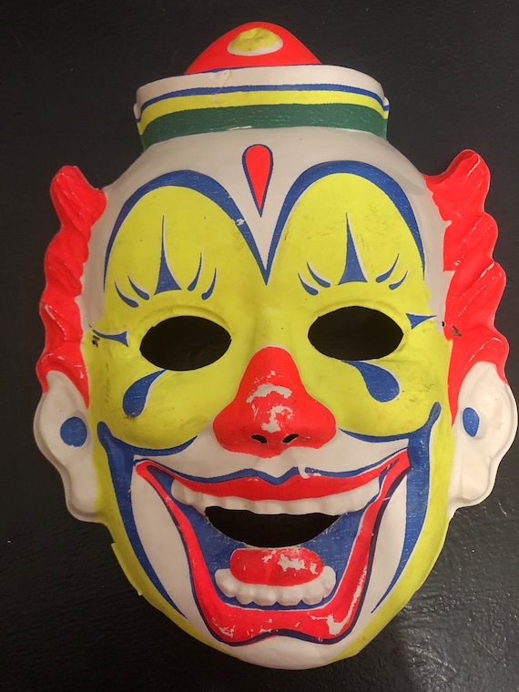 Vintage clown halloween mask Gem