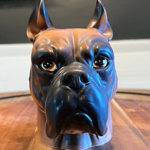 Vintage Inarco Japan Boxer Head Dog Planter