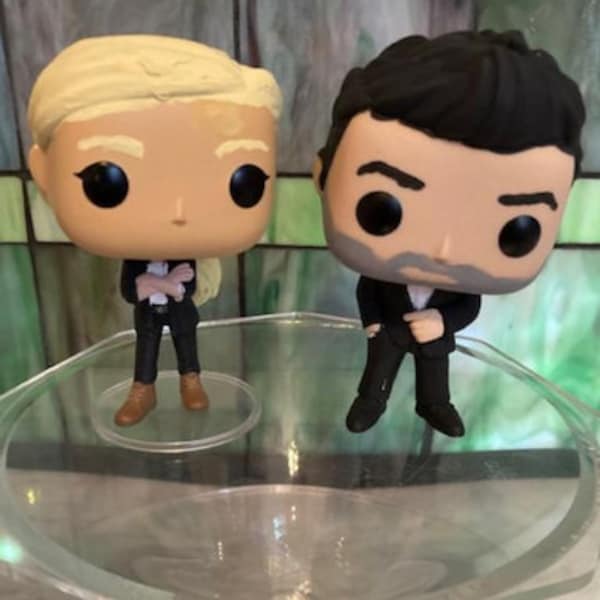 PREORDER Lucifer And Chloe OOAK Custom POP Vinyls