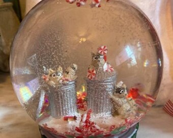 OOAK Handmade Christmas Snowglobes