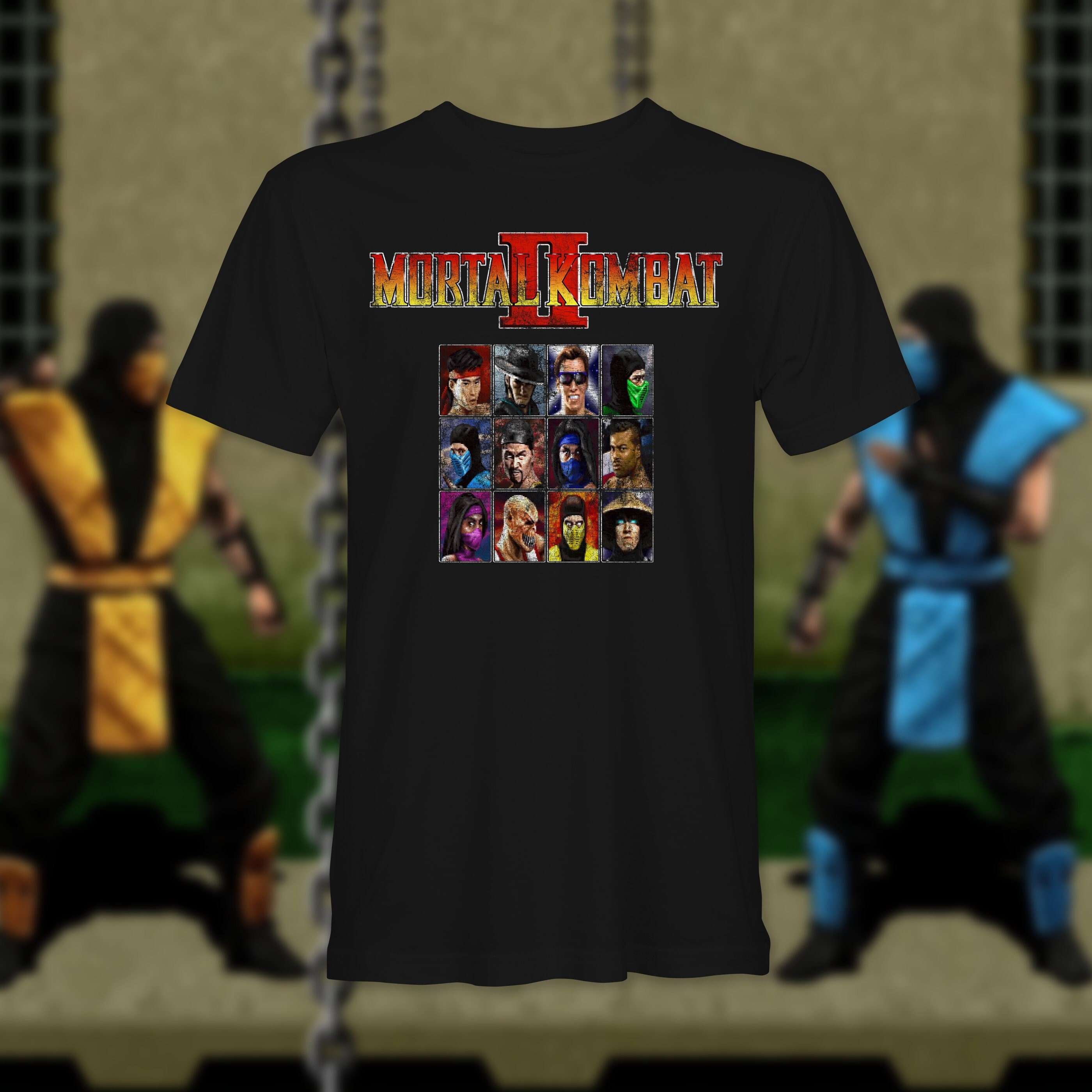 Mortal Kombat 2 Vintage Distressed 