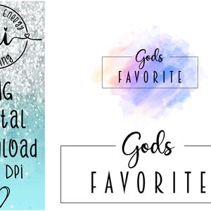 God's Favorite, Teenage PNG, Jong Meisje png, Pastel Aquarel, Zwart-wit, 2 PNG & 1 SVG-bestand, 300 DPi, Commercieel gebruik