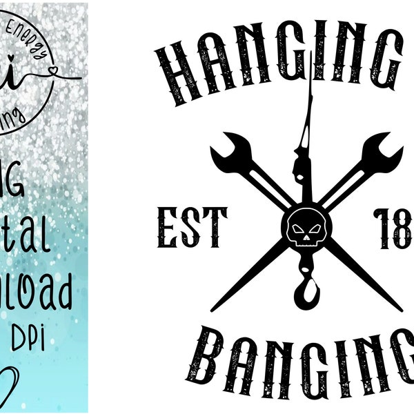 Hanging and Banging, Distressed, Spud Wrench and Crane Ball , Skull, Ironworker svg and png, Ironworkers svg and png