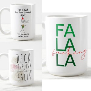 Inappropriate Christmas sublimation Christmas bundle png sassy holiday quotes sarcastic Christmas file funny adult Christmas printable image 2