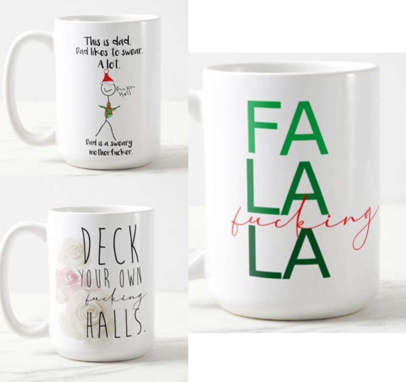 Inappropriate Christmas sublimation Christmas bundle png sassy holiday quotes sarcastic Christmas file funny adult Christmas printable image 2