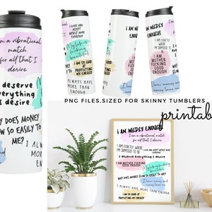 Skinny Tumbler Design | Best sublimation downloads | Self love quotes | Manifest PNG | love yourself print | Self care design