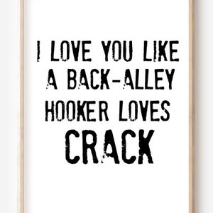 Funny Couples PNG I Love You Like a Back-Alley Hooker Loves Crack Sarcastic Quote Sublimation Mug Design Valentine’s Day Gift for Him