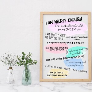 Self Love quote | Printable | Wall art | Love yourself print | Manifest PNG | DIY gift | Digital File