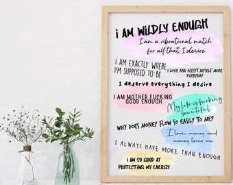 Self Love quote | Printable | Wall art | Love yourself print | Manifest PNG | DIY gift | Digital File