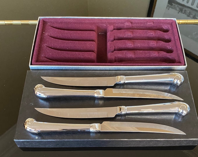 Vintage Carvel Hall Steak Knife Set With Original Box, 4 Pieces Made in