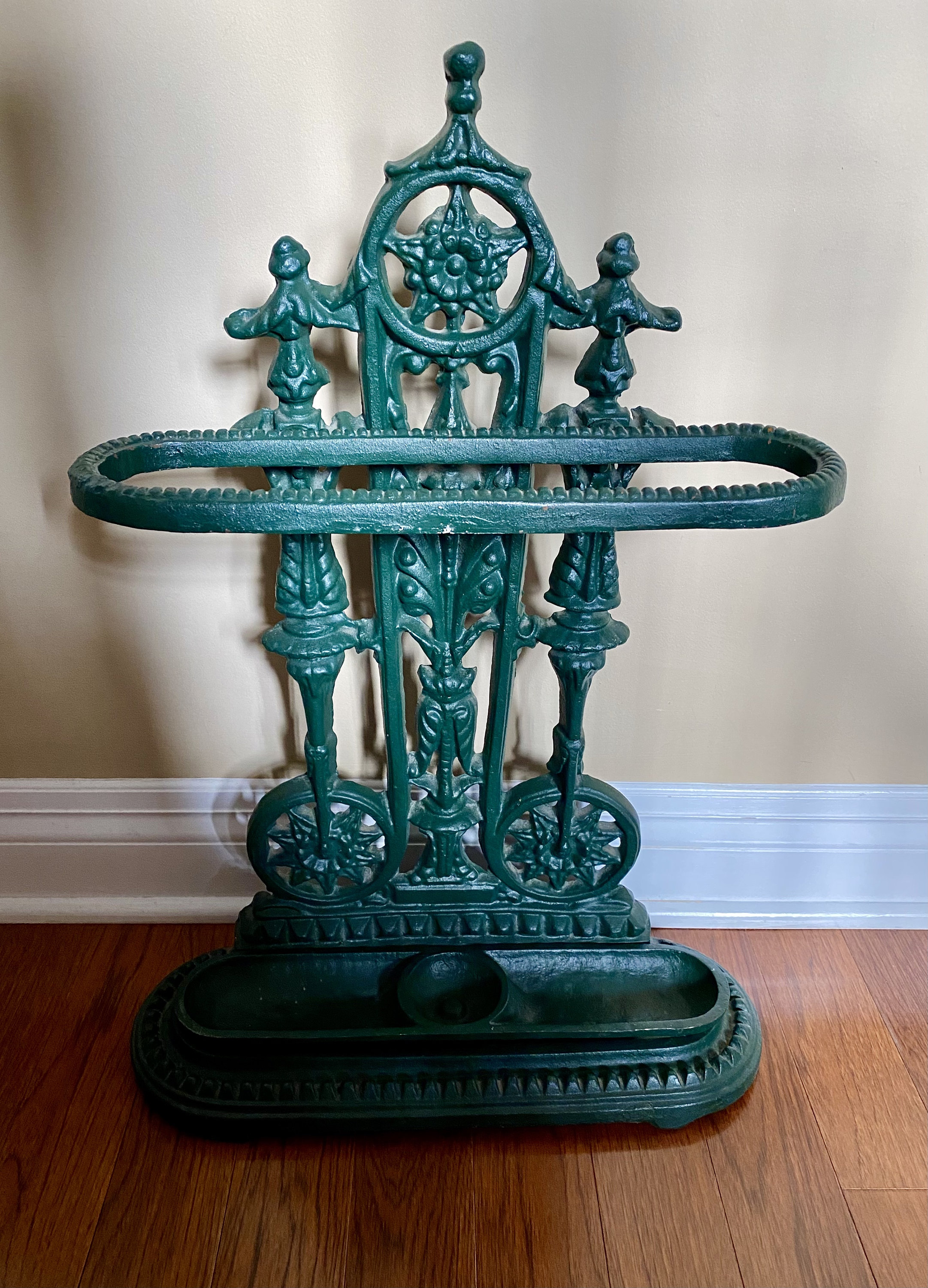 Vintage Heavy Cast Iron Umbrella Stand Etsy