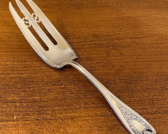 Pastry fork vintage patent Wood Print
