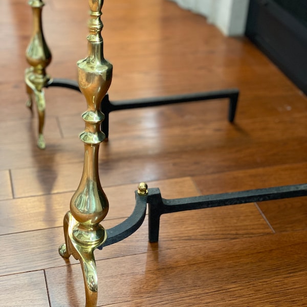 Fireplace Andirons Etsy