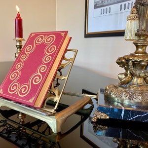 Vintage Ornate Brass Book Holder