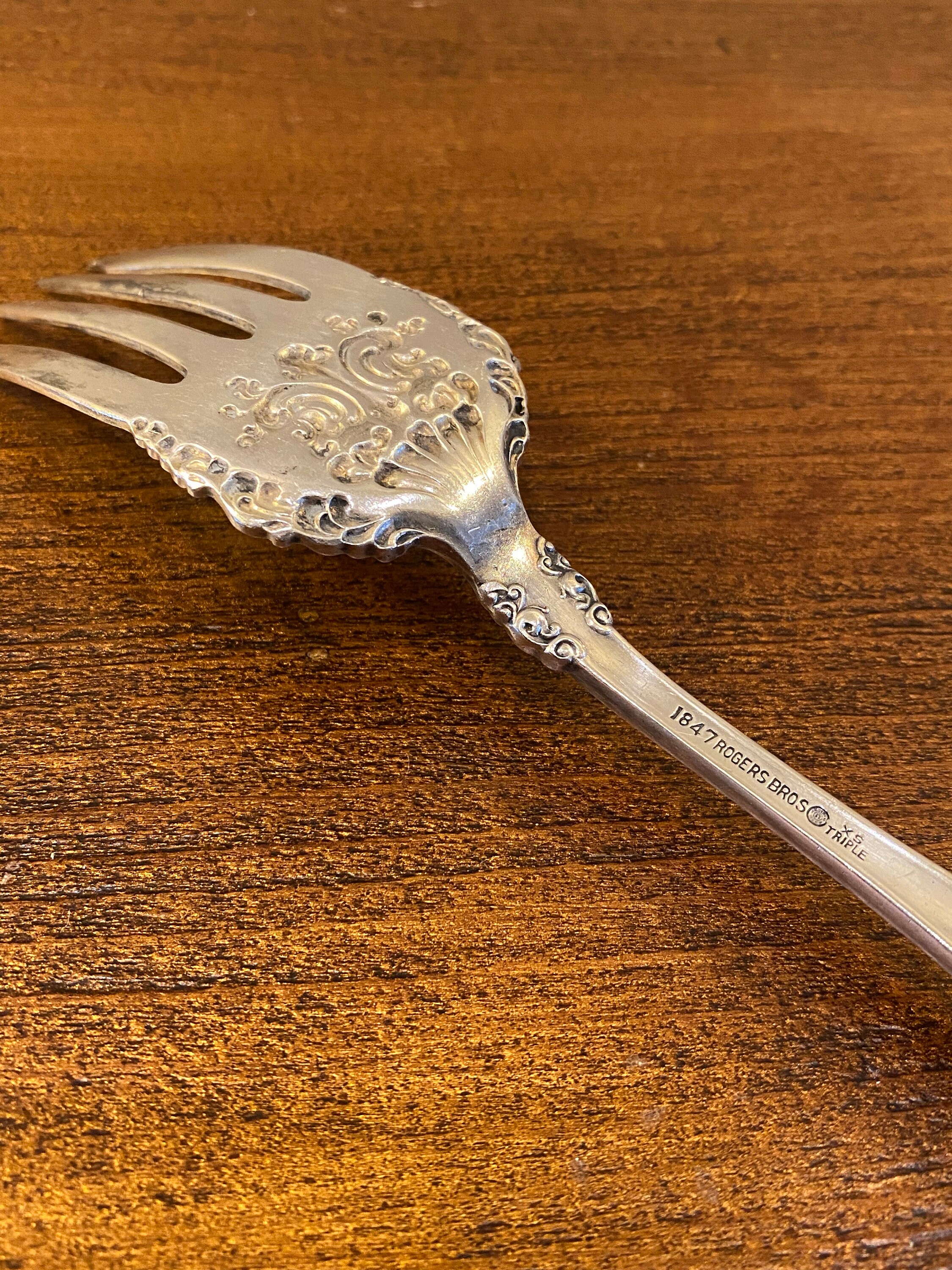 Vintage 1847 Rogers Bros Silver Serving Fork - Etsy Canada