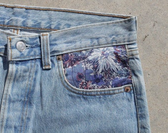 Vintage Levis x Liberty Floral Jeans - 90s Women's Denim