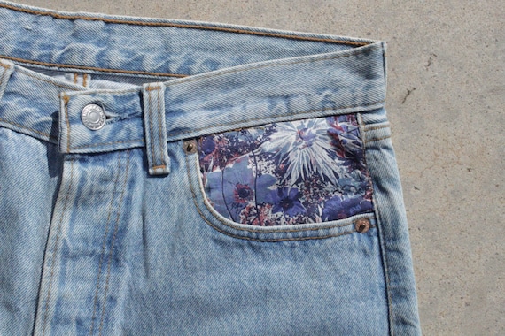 Vintage Levis x Liberty Floral Jeans - 90s Women's Denim