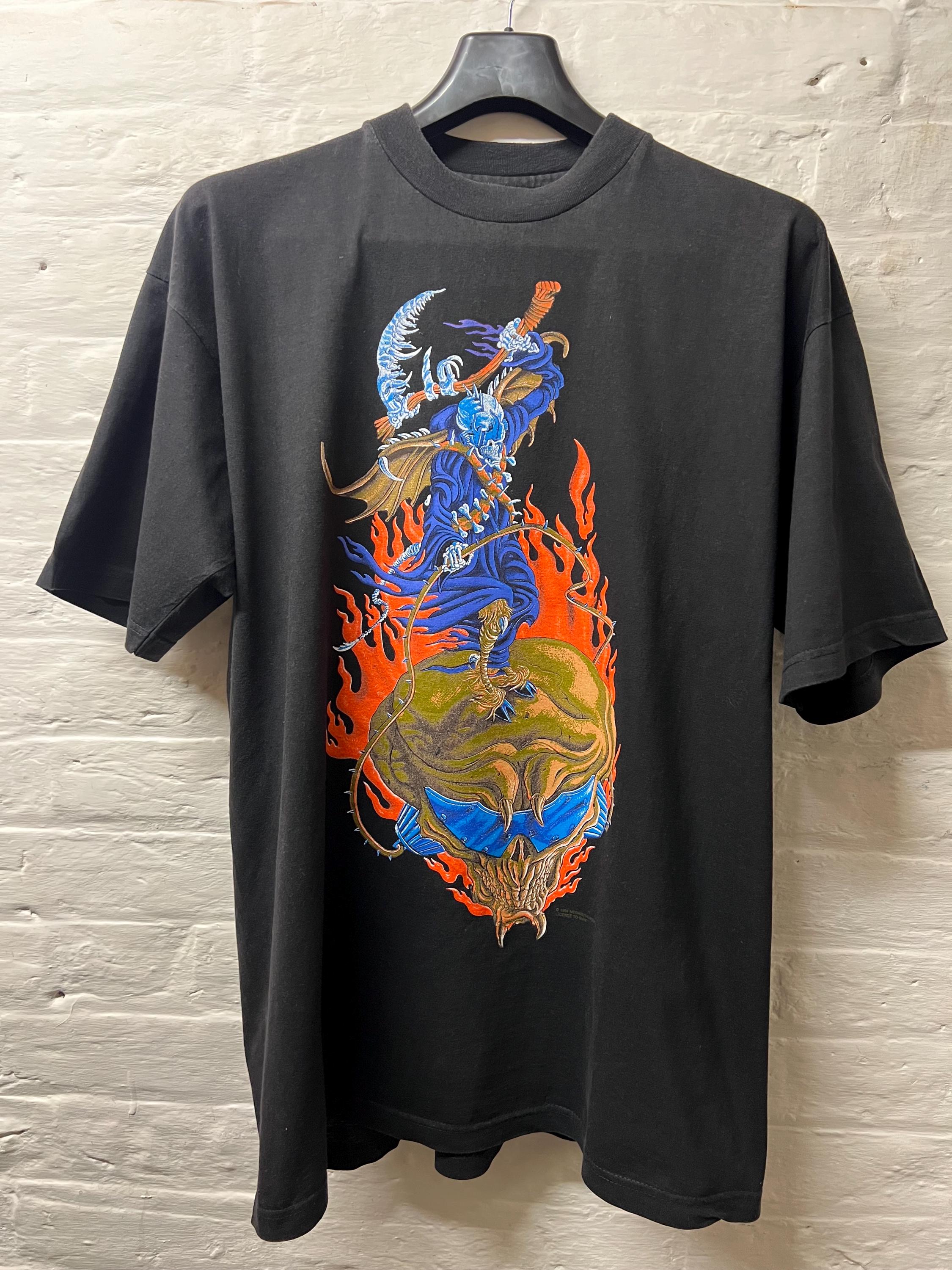 ヴィンテージ メガデス バンド T シャツ - 1995 ユースナシア ワールド 