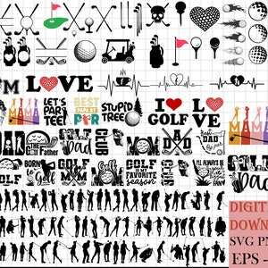 ゴルフ SVG | ゴルフ SVG バンドル | ゴルフ PNG | スプリット モノグラム SVG | ゴルフ ネーム フレーム | ゴルフ クラブ SVG | ゴルフ ボール SVG | Cricut および Silhouette 用カット ファイル