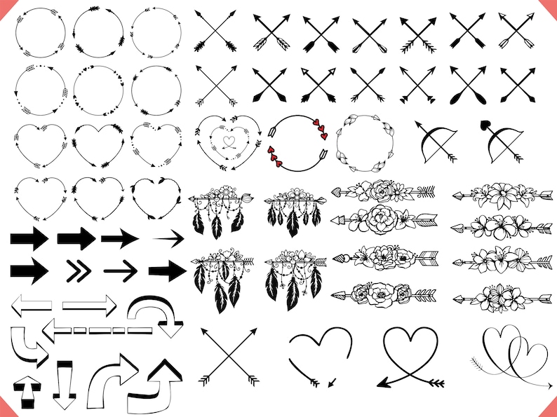 Arrows SVG Bundle Archery Arrows SVG Bundle Arrow SVG Bow Etsy Canada