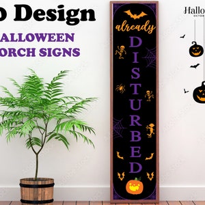Halloween Porch Sign Svg Bundle, Welcome Sign Svg, Autumn Porch Sign, Door Sign Svg, Spooky Welcome Signs, Cut Files for Cricut,Silhouette image 4