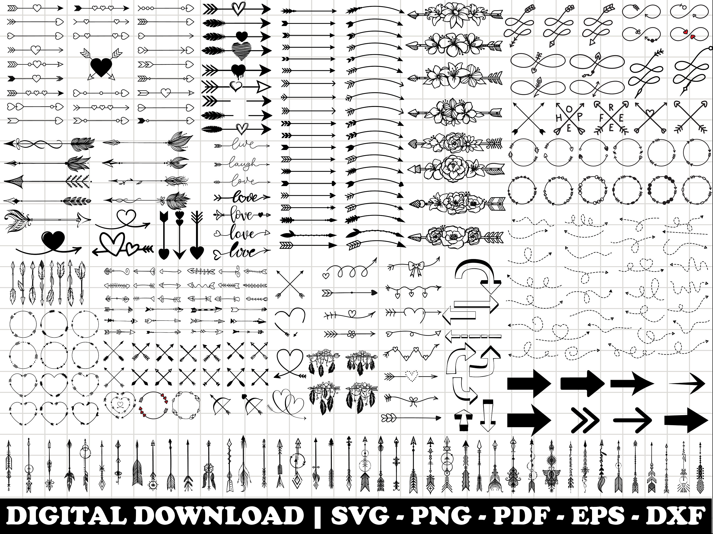 Arrows SVG Bundle Archery Arrows SVG Bundle Arrow SVG Bow - Etsy