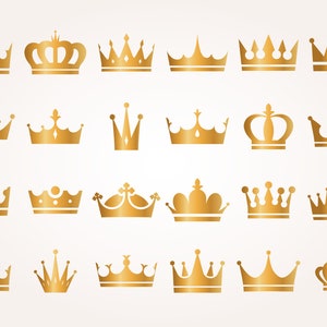 König Krone SVG, König Krone SVG, Königin Krone SVG, Prinzessin Tiara SVG, Datei für Cricut, für Silhouette, geschnittene Datei, Dxf, Png, SVG Bild 3