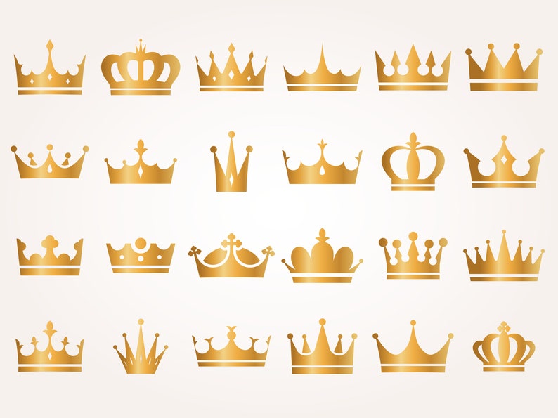 König Krone SVG, König Krone SVG, Königin Krone SVG, Prinzessin Tiara SVG, Datei für Cricut, für Silhouette, geschnittene Datei, Dxf, Png, SVG Bild 3