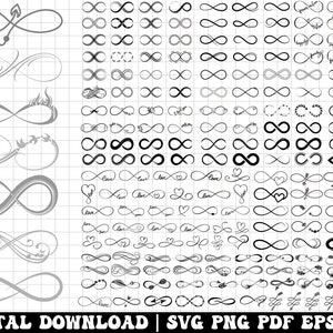 NFINITY SVG BUNDLE, Infinity Svg, Infinity Clipart, Infinity Cut Files For Cricut, Infinity Symbol Svg, Infinity Symbol Png
