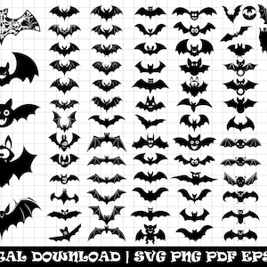 Bat SVG Bundle, Halloween Bat SVG, Bat, Halloween, Night Bat SVG, Png, Svg Files for Cricut, Silhouette, Cricut, Halloween svg