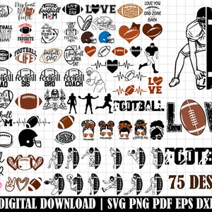 Football SVG Bundle, Football Mom Dad Svg, Football Name Svg, Varsity Font SVG, Game Day Vibes Svg, Football Helmet Svg, Football Shirt Png