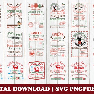 Santa Sack svg Bundle, Christmas Santa Sack svg, Santa Sack png, Gift Bag svg, Christmas Express svg, North Pole Special Delivery svg