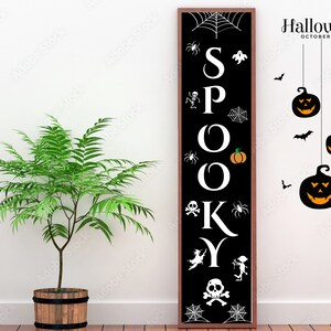 Halloween Porch Sign Svg Bundle, Welcome Sign Svg, Autumn Porch Sign, Door Sign Svg, Spooky Welcome Signs, Cut Files for Cricut,Silhouette image 5