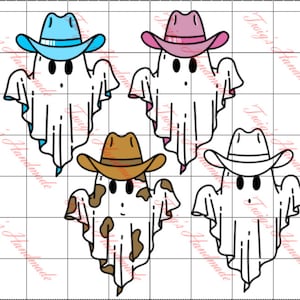 Cowboy ghost svg png digital download