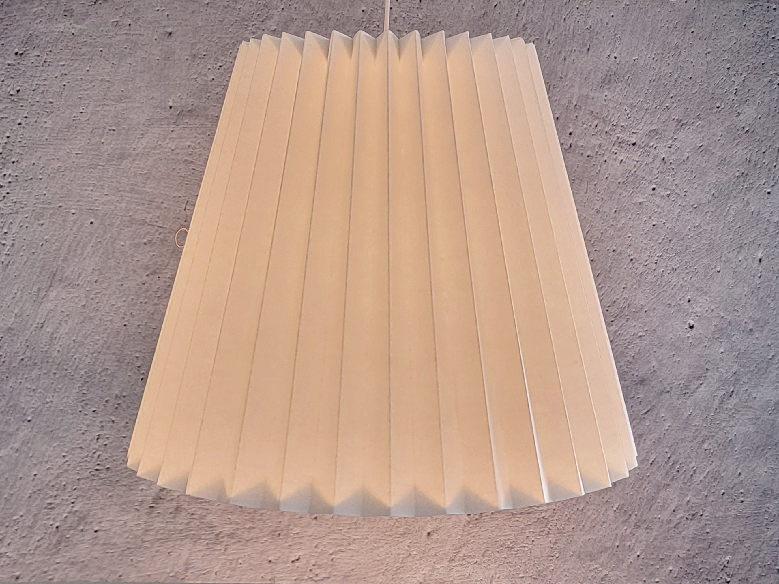 Brass Floor Lamp | Empire Pleated Shade Lamp | Bedside Lighting | Living Room Lighting | Mid ...