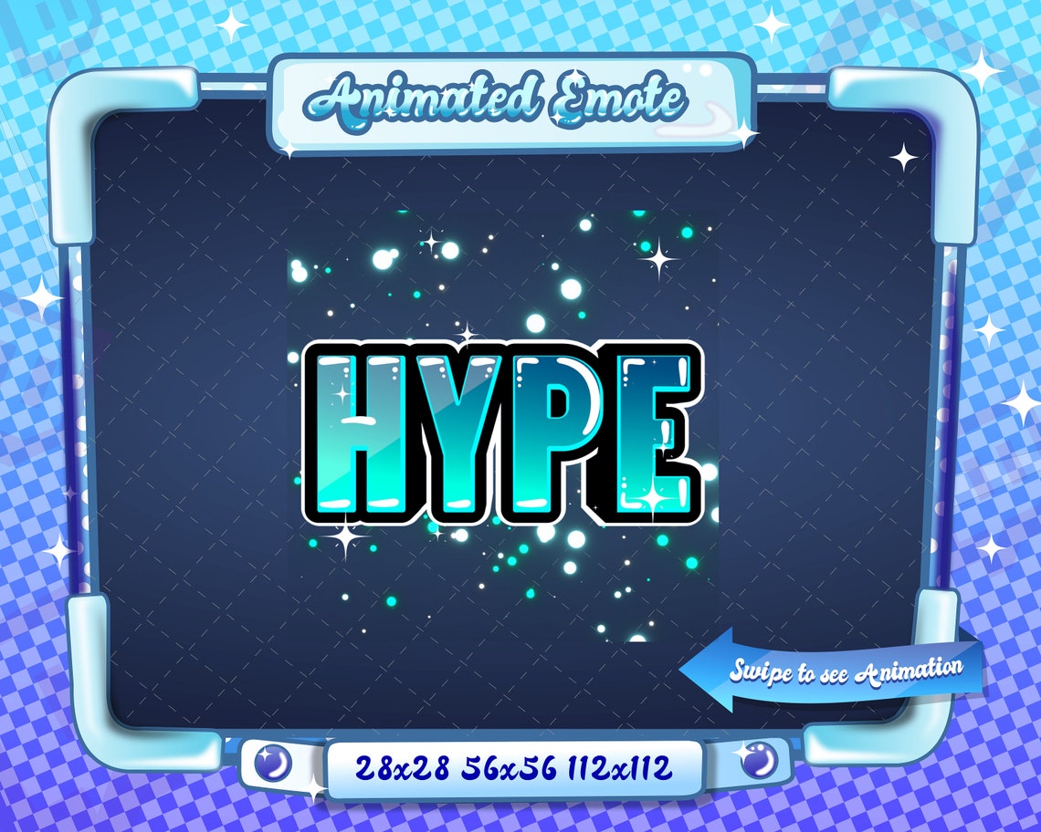 ANIMATED + STATIC EMOTE | Hype Emote, Animated Hype Emote V5, Hype ...