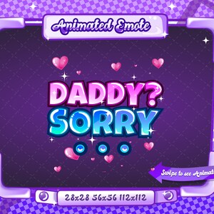 ANIMOWANA + STATYCZNA EMOTKA | Tato przepraszam, emotka Tato przepraszam, animowana emotka Tato przepraszam, Tato przepraszam V2, emotka Tato przepraszam dla streamerów Twitch